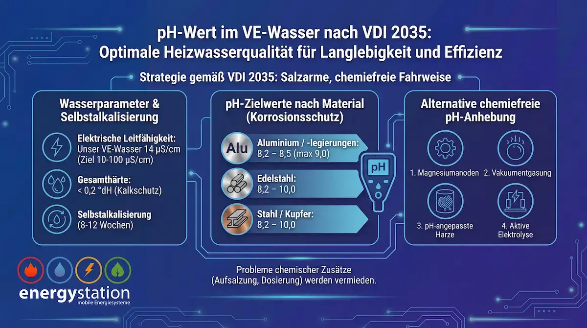 Du betrachtest gerade Experten-Tipps: Der optimale pH-Wert im VE-Wasser nach VDI 2035